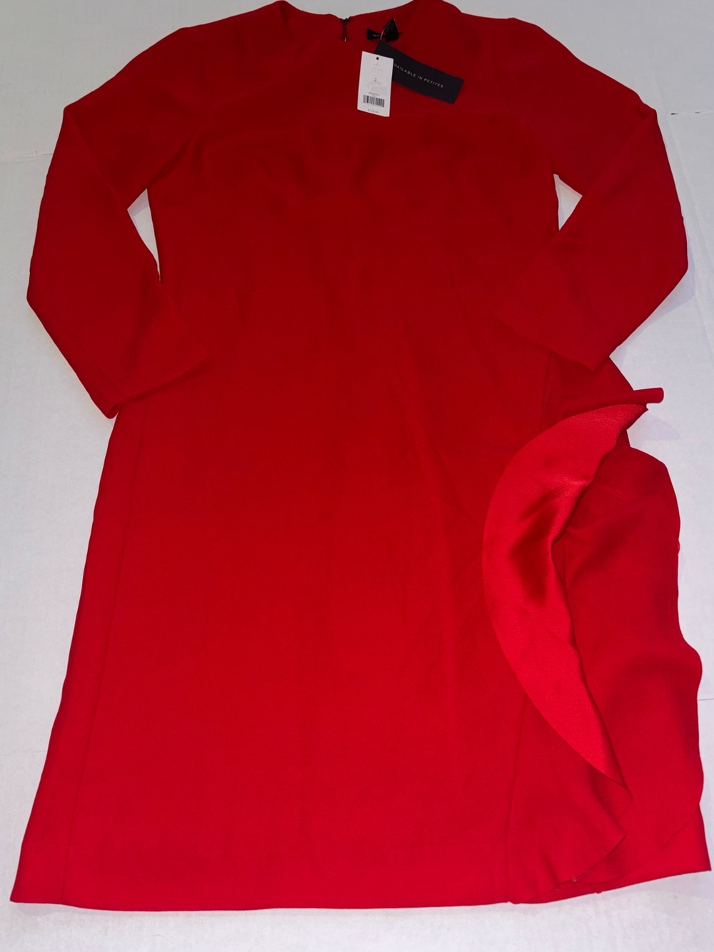 Banana Republic Red Sheath Long Sleeve Dress 2 New with Tags